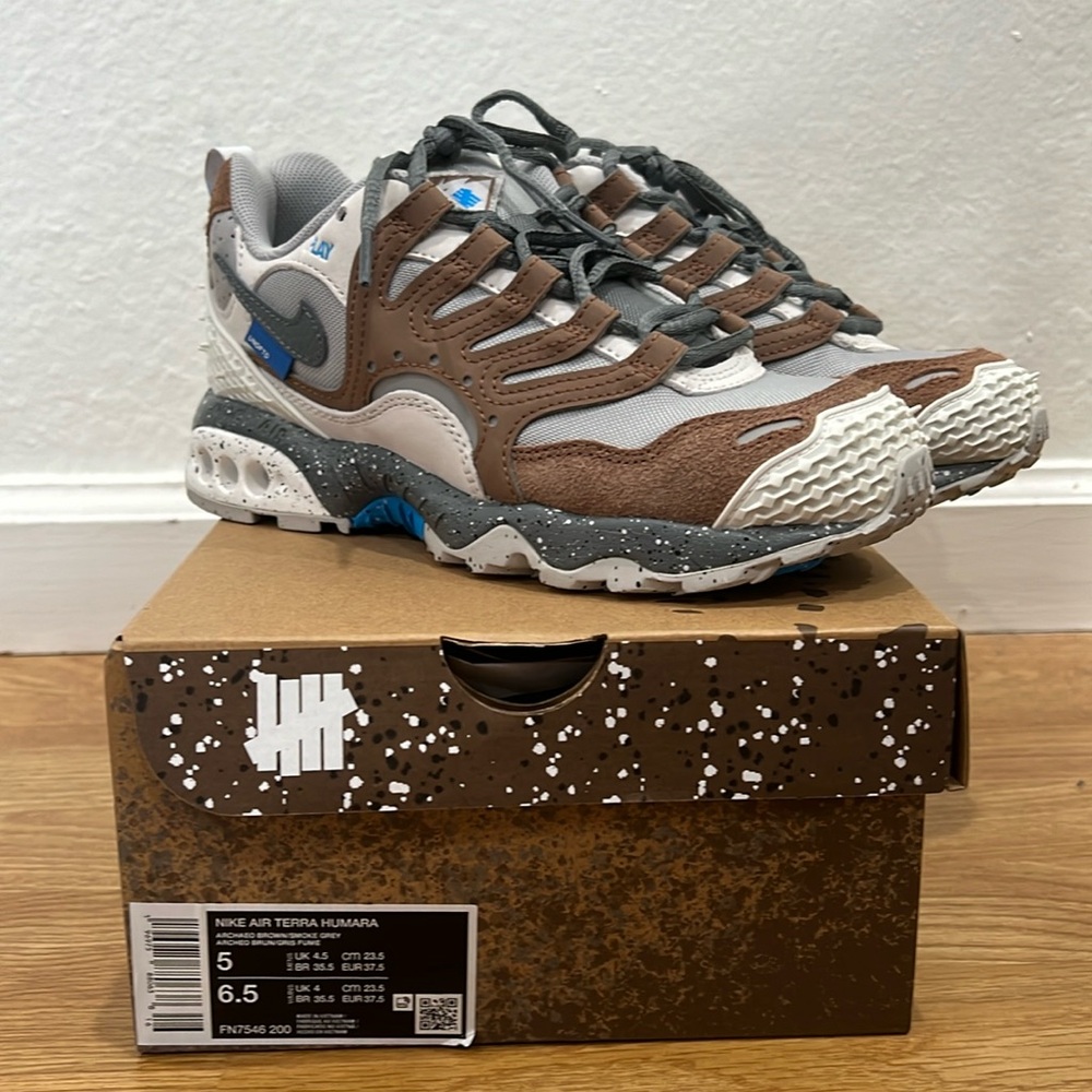NEW! Nike Air Terra Humara X Undefeated M5/W6.5 Brown/Grey